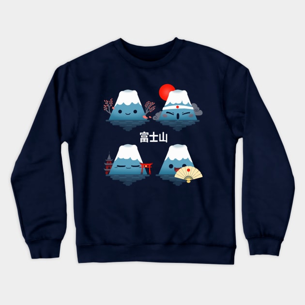 Fuji Crewneck Sweatshirt by Vallina84